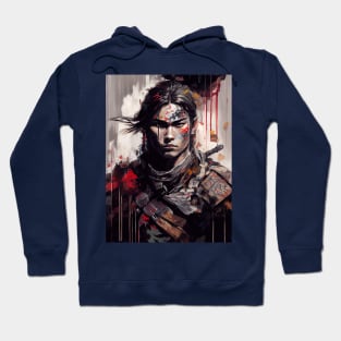 Gothic Samurai - Oil Paint Hoodie